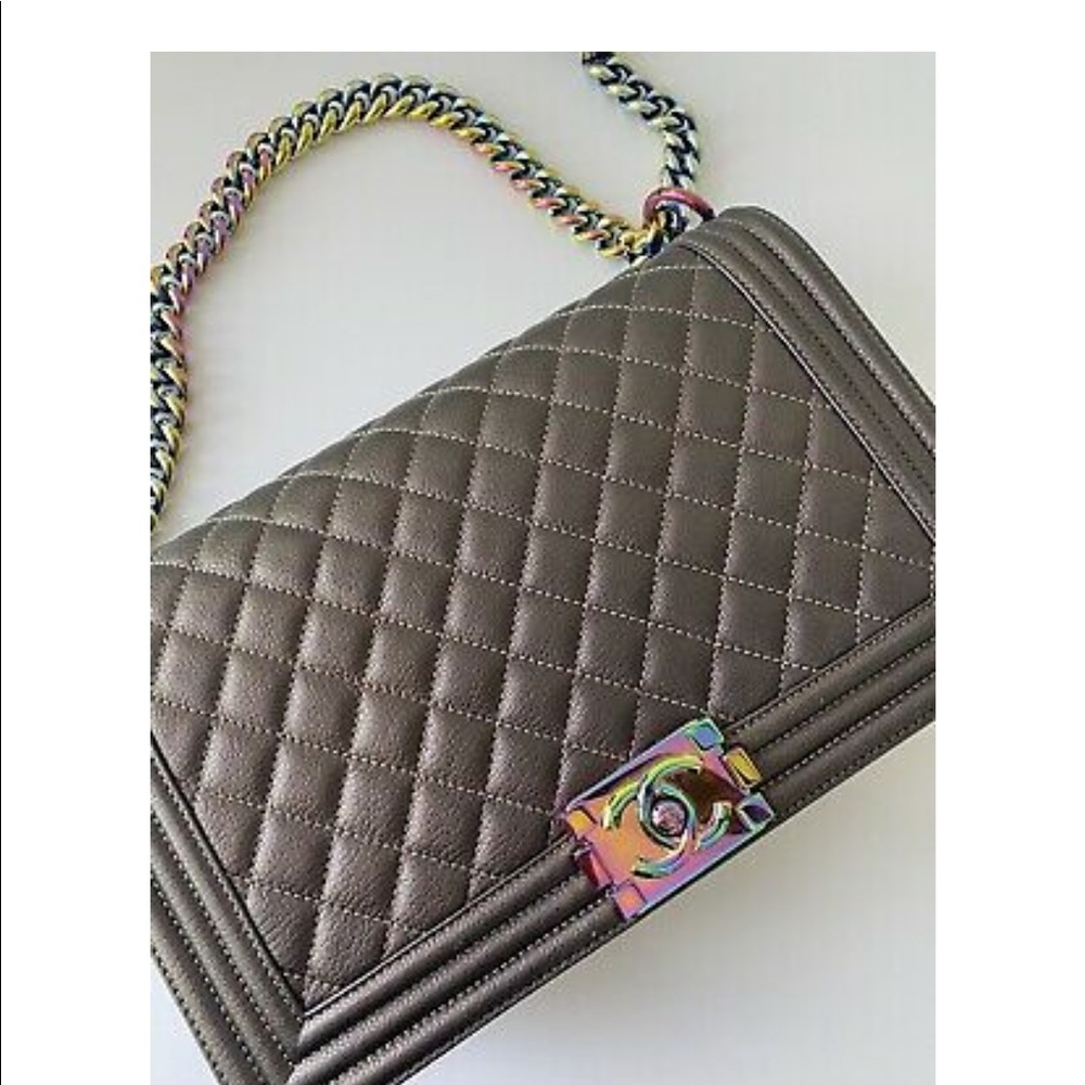 Chanel new medium bronze w/ 🌈 hardware